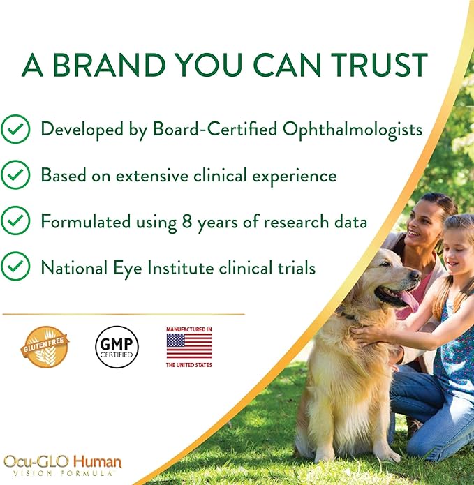 Ocu-GLO Human Vision Formula Eye Health Support Capsules 90ct