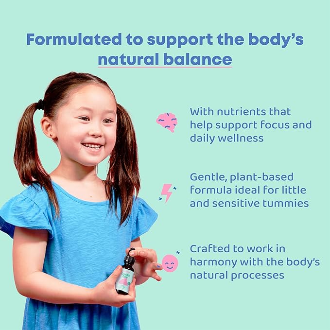 JoySpring DetoxZee Zeolite Drops for Kids – Clinoptilolite Mineral Supplement with Vitamin D3 &amp Cyanocobalamin B12 – Liquid Vitamins for Kids Mild Berry Flavor Crafted in USA 30 Servings