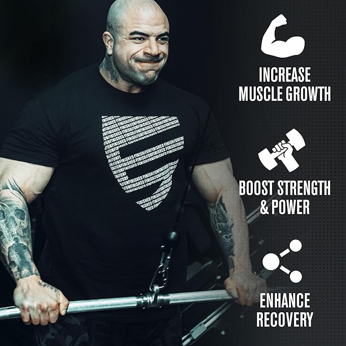 Jacked Factory Creatine HMB Powder Supplement with Creatine Monohydrate &amp HMB for Men &amp Women for Muscle Growth Increased Strength Enhanced Energy - 30 Servings Unflavored