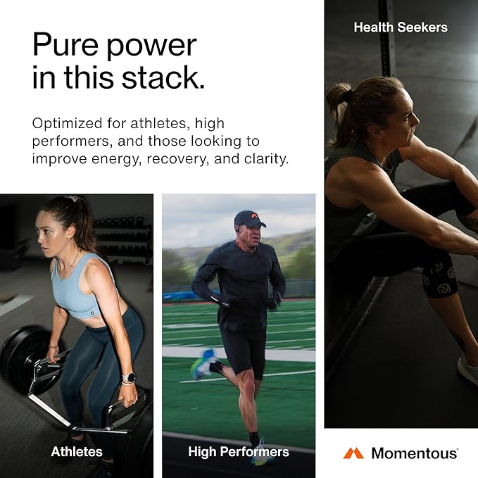 Momentous Three - Creatine Monohydrate Powder (30 Servings) Grass-Fed Whey Protein Powder (Chocolate) &amp Omega-3 Fish Oil 1600mg - Daily Essentials for Strength Performance &amp Lean Muscle Reco