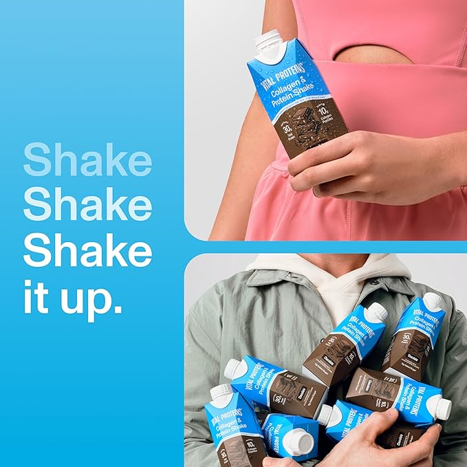 Vital Proteins® Chocolate Collagen &amp Protein Shake 30g Total Protein Including 10g Collagen Peptides Healthy Hair Skin Nails &amp Joints**