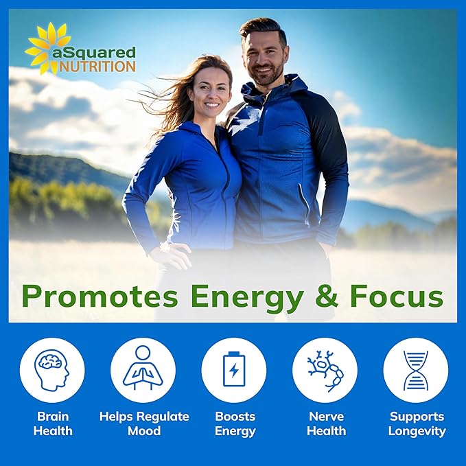 aSquared Nutrition Acetyl L-Carnitine 1000mg Per Serving Max Strength - 200 Veggie Capsules - High Dosage Acetyl L Carnitine HCL (ALCAR) Supplement Pills to Support Pure Energy Brain Function