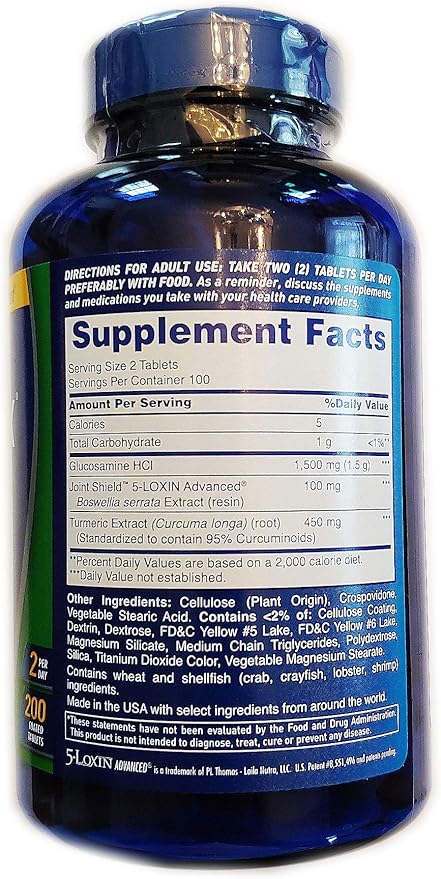 Osteo Bi-Flex Triple Strength + Turmeric 200 Tablets with Glucosamine HCI and Turmeric Curcumin Joint Supplement for Men and Women
