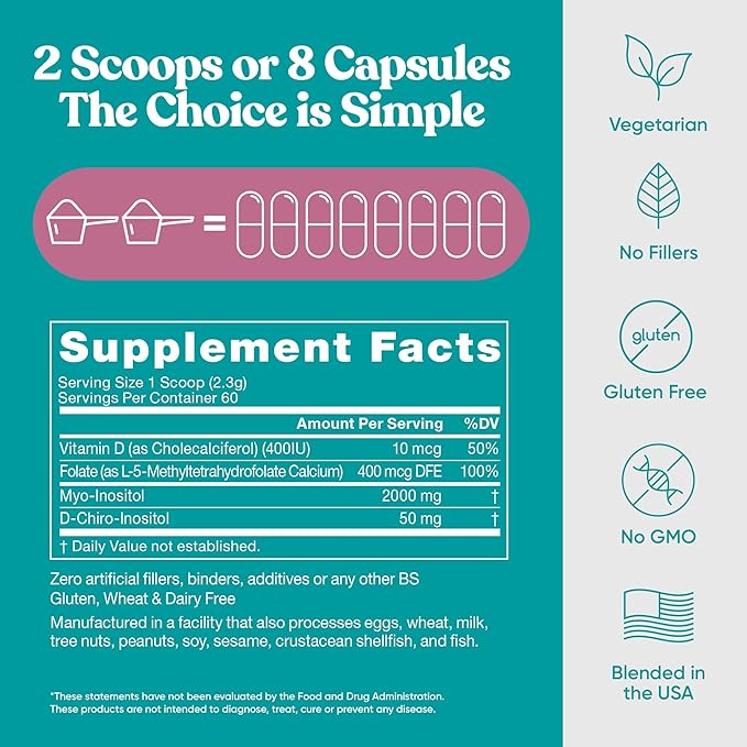 Move &amp Glow Collagen Pills and Regulate MAX Powder Bundle - Vegetarian Collagen Support for Skin Joints + Myo-Inositol D-Chiro Inositol for Hormone Balance - 60 Capsules + 60 Servings Powder