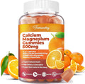 Calcium Magnesium Supplement Gummies for Adults: Calcium Citrate 600 mg with Vitamin D3 &amp K2 for Women Men - Supports B0ne Strength Better Zzz Muscles Energy &amp Immune (60 Count)