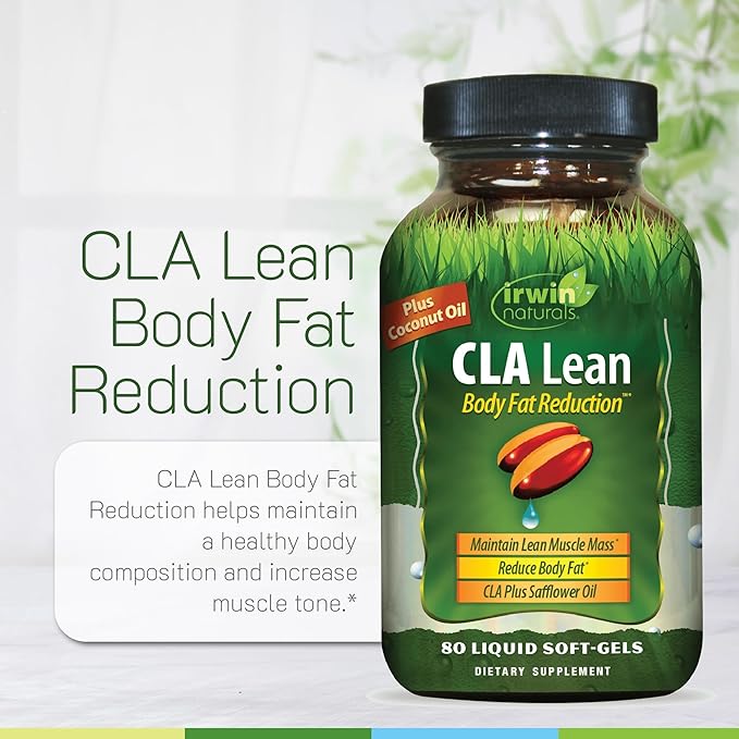 Irwin Naturals CLA Lean Body Fat Reduction – 80 Liquid Soft-Gels