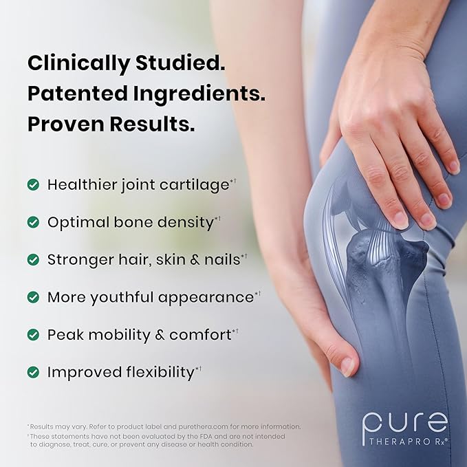 Pure Therapro Rx TriActive Collagen+ Orange Collagen Powder for Hair Skin Nails Bones &amp Joints Hydrolyzed Collagen Powder w/Patented Peptides - Multi Collagen Protein Powder 30 Servings (Ora