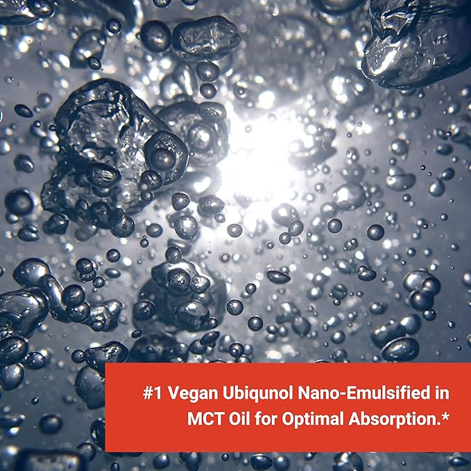 Naturalis Ubiquinol 100mg Active CoQ-10 Emulsified in MCT Oil for Better Absorption | Gluten Free Non-GMO &amp Soy-Free | Cardiovascular Wellness Antioxidant Protection and Healthy Skin*| 120 Soft