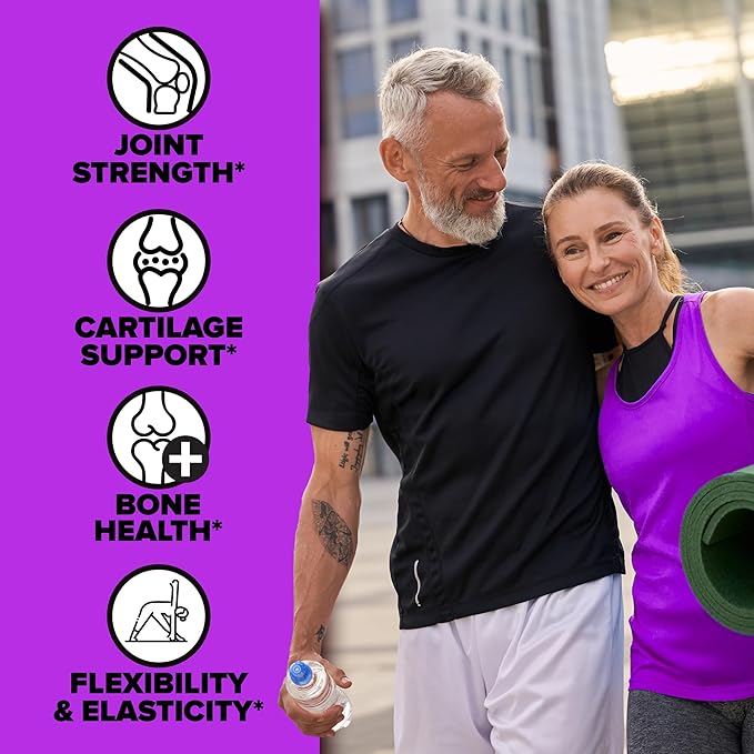 Labrada Nutrition Elastijoint Grape - Glucosamine Joint Support Supplement Powder for Men &amp Women Joint Relief &amp Bone Health Supplement with MSM Glucosamine Chondroitin MSM - Gluten-Free