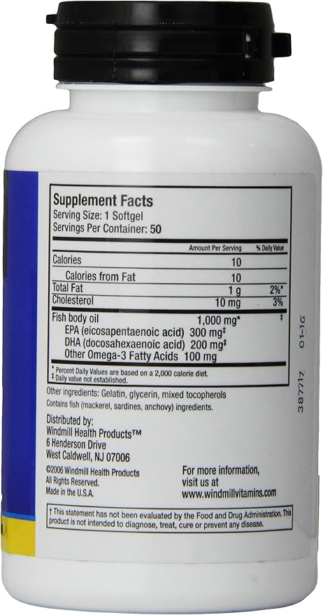 Omegaworks Super Omega 3 Softgels 50-Count Bottles (Pack of 2)
