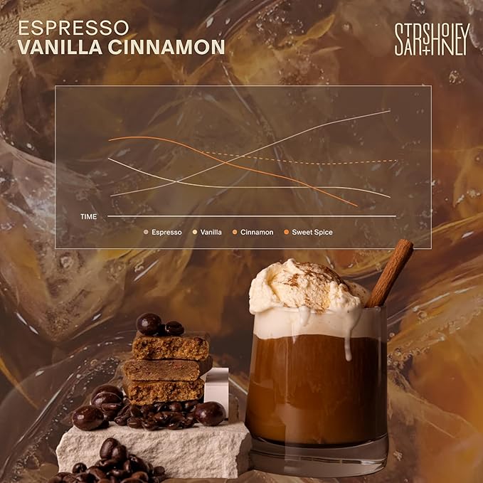 Stars + Honey Protein Bars Espresso Vanilla Cinnamon 15g Protein 2g Sugar with Collagen Peptides Dairy Free Soy &amp Gluten Free Snacks Keto Friendly No Seed Oils or Sugar Alcohols 10 Pack