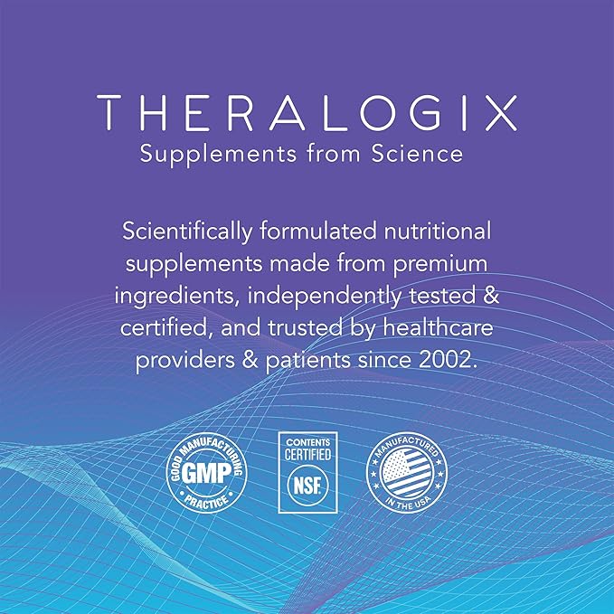 Theralogix TherOmega Omega-3 Fish Oil Supplement - Supports Heart Brain Immune &amp Joint Health* - 700 mg DHA &amp EPA from Wild Alaska Pollock - Sustainably Sourced - NSF Certified - 90 Softgels