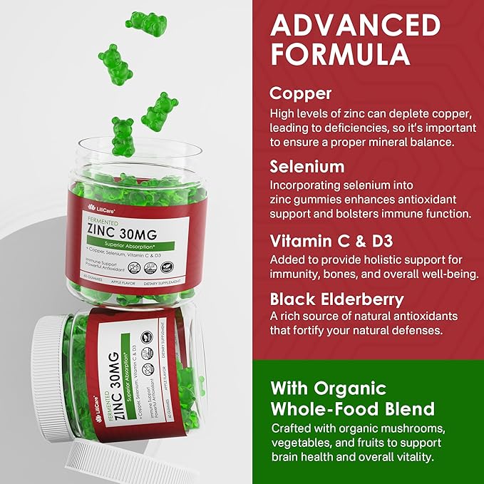 Womens Multivitamin Gummy with Sugar Free Zinc Gummies
