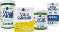 Vital Planet - Whole Body Internal Cleansing Kit with Vital Cleanse 14-Day 2-Part Program Vital Fiber Vital Gut Renew and Vital Flora Ultra Shelf Stable 30 Capsule Probiotic 4 Products-in-One