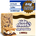 Crispy Rice Protein Bar | 25 g Protein Low Sugar Clean Ingredients 7 g Fiber Gluten Free | High Protein Snack for On-the-Go Post-Workout or Dessert Cravings | 8 Count (S'mores)
