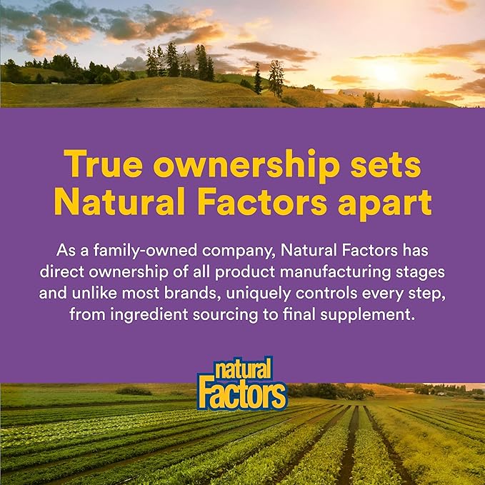 Natural Factors 100% Pure Saffron Extract - Supports Restful Sleep &amp Calm Outlook - Natural Herbal Supplement for Relaxation Support - 30 Vegetarian Capsules (30 Servings)