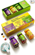 SUNGIVEN Men's Multivitamin Gummy Pack 3 Support for Heart Brain Sleep Daily Health Vitamins A D C E B12 Omega-3 Ashwagandha Adult Chewable Vitamin Berry Flavor 15 Day Supply - 90 Count