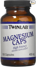 Magnesium400 Mg By Twinlab - 100 Cap Pack of 3
