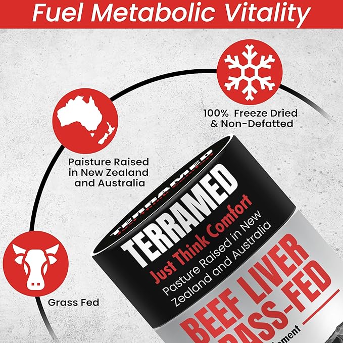 Beef Liver Supplement Grass Fed | Beef Organs Gummies for Women | Pasture Raised in New Zealand | High in Vitamin A B12 &amp Heme Iron | Non-GMO | Hormone &amp Pesticide Free | Tastes Delicious | 60