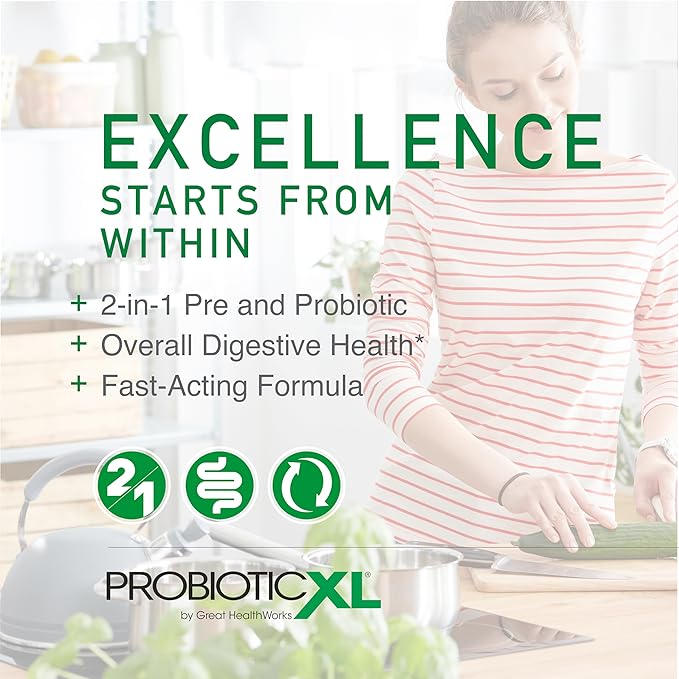 OmegaXL Powerful Joint and Muscle Support Supplement 60 Count (2 Pack) &amp Probiotic XL - PreforPro DE111 Shelf Stable - Promote Healthy Gut Flora Growth (30 Veggie caps)