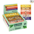 ALOHA Organic Plant Based Protein Bars - Sampler Pack #2-12 Bars Vegan Low Sugar Gluten-Free Paleo Low Carb Non-GMO No Stevia No Erythritol
