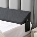 King Size Bed Wedge Pillow for Bed Gap Filler/Headboard Gap White Long Triangle Edge Corner Pillows with PocketsDense FoamPrevents King Pillow/Small Stuff Drops Home Decor Beds Accessories