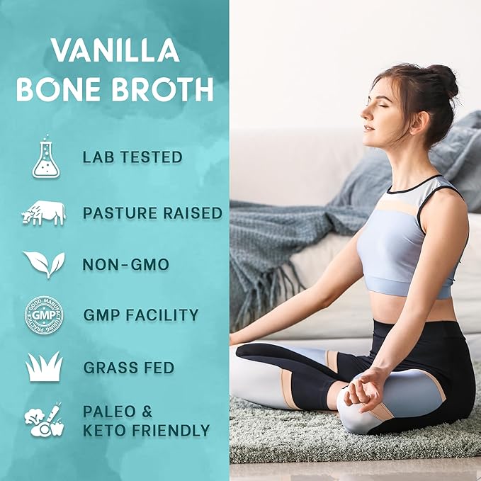 Zammex Bone Broth Protein Powder Chocolate+Vanilla Flavor