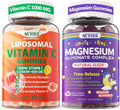 1Pack Magnesium Glycinate Gummies + 1Pack Liposomal Vitamin C 1000mg Gummies