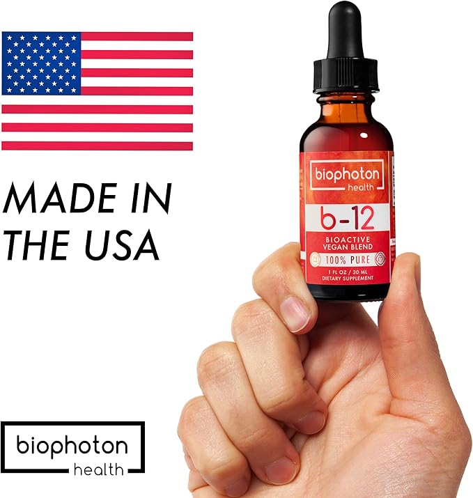 Liposomal Vitamin B12 Liquid Supplement - Bioactive Methyl Blend - Vegan &amp Non GMO - Organic Glycerin &amp Sugar Free (2 Fl Oz)