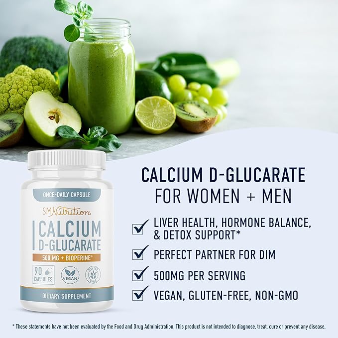 Sulforaphane Complex with Calcium D-Glucarate | Hormone Balancing Bundle with Advanced Microbeadlet Hormone Balance Supplement (60 Servings) and Vegan Gluten Free Non-GMO CDG Supplement (90 Servings)