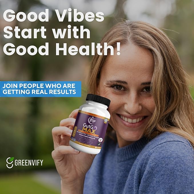 GutGo Max Probiotic Supplement 40 Billion CFU 60 Capsules Maximum Strength Gluten Free Sugar Free (2)