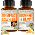 Boswellia Turmeric Curcumin Supplement with Hemp Seeds &amp Lemon Balm Extract – Joint Health &amp Mobility – with Black Pepper for Absorption – Natural Joint Supplement