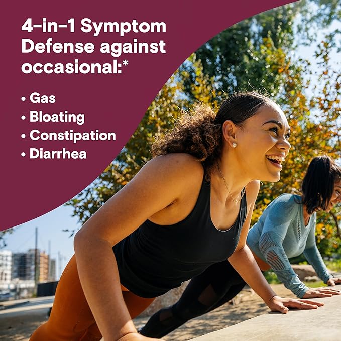 Phillips' Colon Health Daily Probiotic Capsules 4-in-1 Symptom Defense to Help Defend Against Occasional Gas Bloating Constipation and Diarrhea Daily Supplement 90 Count