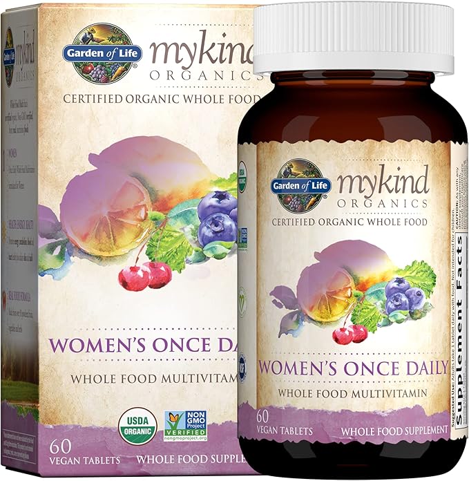 Garden of Life Multivitamin for Women + Probiotics for Men &amp Women - Organic Whole Food Vitamin with Prebiotics