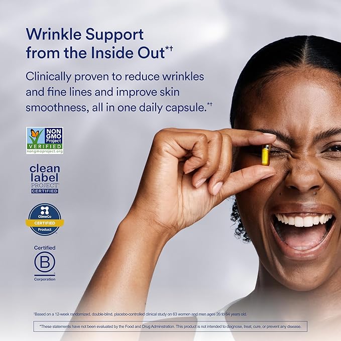 Ritual HyaCera Skin Supplement for Wrinkle Support with Hyabest® and Ceratiq® for Skin Hydration Support Hyaluronic Acid Glycolipids Ceramides Gluten Free Non GMO Vanilla Essence 30 Day Supply
