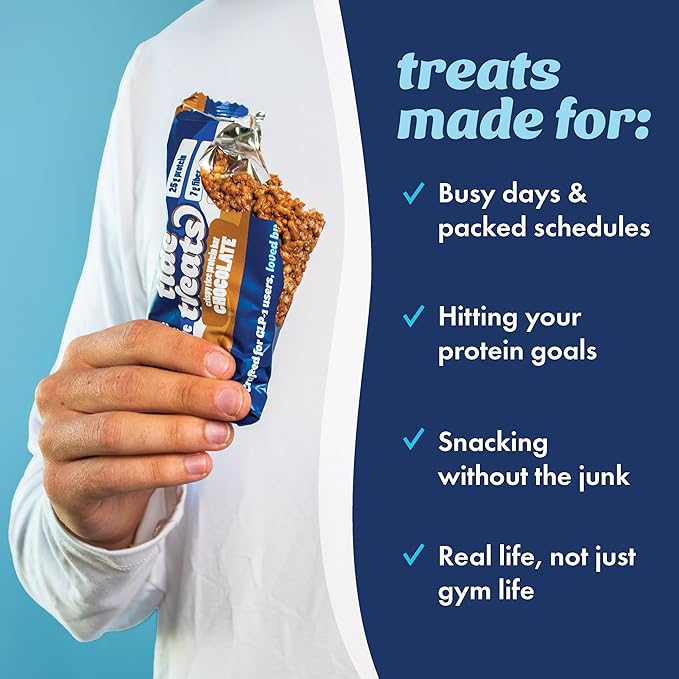 Crispy Rice Protein Bar Cookies And Cream | 25g Protein Low Sugar Clean Ingredients 7 g Fiber Gluten Free | High Protein Snack for On-the-Go Post-Workout or Dessert Cravings | 8 Count