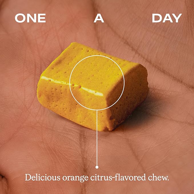 Humann Turmeric Chews Supplement – Clinically Studied High Absorption Curcumin Complex - Orange Citrus Flavor – from SuperBeets Makers – Joint Health – 30 Count