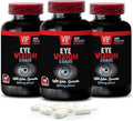 L-Glutathione - Eye Vision Guard - Grape Lutein Quercetin Dihydrate Taurine Bilberry Fruit Turmeric Root Milk Thistle L-Glutathione Grape Lutein Taurine 3 Bottles 180 Capsules