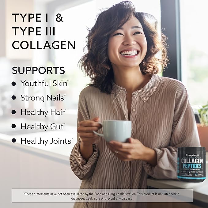 Multi Collagen Peptides Powder + Female Enhancement Pills for Women – Hair Skin Nails Joint &amp Mood Support – Type I &amp III Collagen + Herbal Blend with Maca Ginseng Dong Quai – 41 Servings