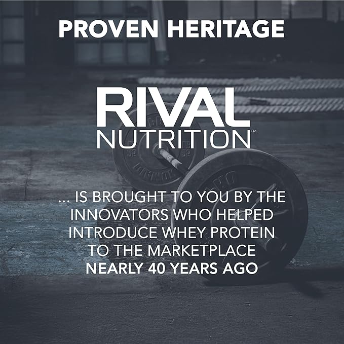 RIVAL NUTRITION Clean Rival Whey – 10LB Pure Chocolate – 100% Whey Protein Powder Whey Isolate Primary Source | 25g Protein Muscle Gain/Recovery | All Natural No Artificial Ingredients- 136 Servings