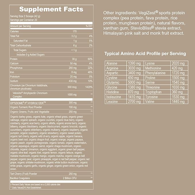 UpNourish Plant Based Sport Protein Powder Vanilla and Chocolate