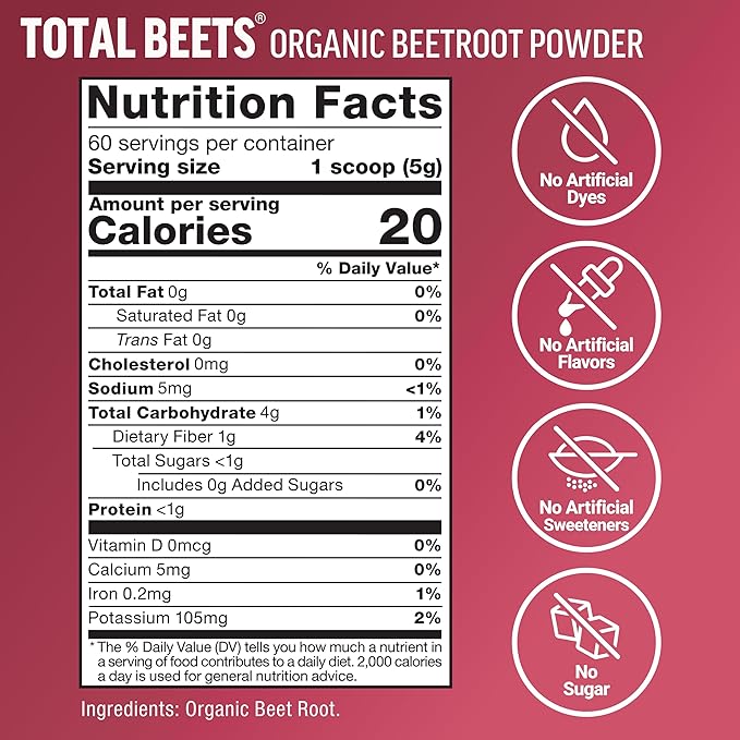 Force Factor ProbioSlim Akkermansia 60 Capsules Total Beets Organic Beetroot Powder Superfood to Boost Daily Nutrition USDA Organicand Non-GMO Beet Supplement Unflavored 90 Servings