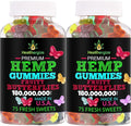 2PACK Hemp Gummies Butterflies-for Sleep Calm and Peace-Natural Hemp Party Hemp Gummy Edibles-Made in USA