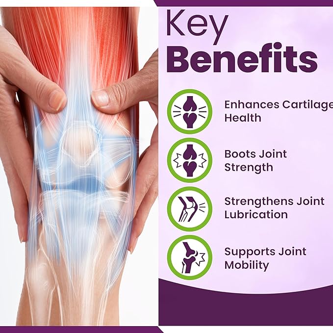 Joint Support Supplement with Glucosamine Chondroitin MSM Turmeric Boswellia - for Men and Women - Promotes Mobility Flexibility and Comfort - Made in USA - 90 Capsules
