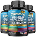Best Magnesium Glycinate with Ashwagandha and L-Theanine 14 in 1 Supplement 60 Capsules 3 Bottle