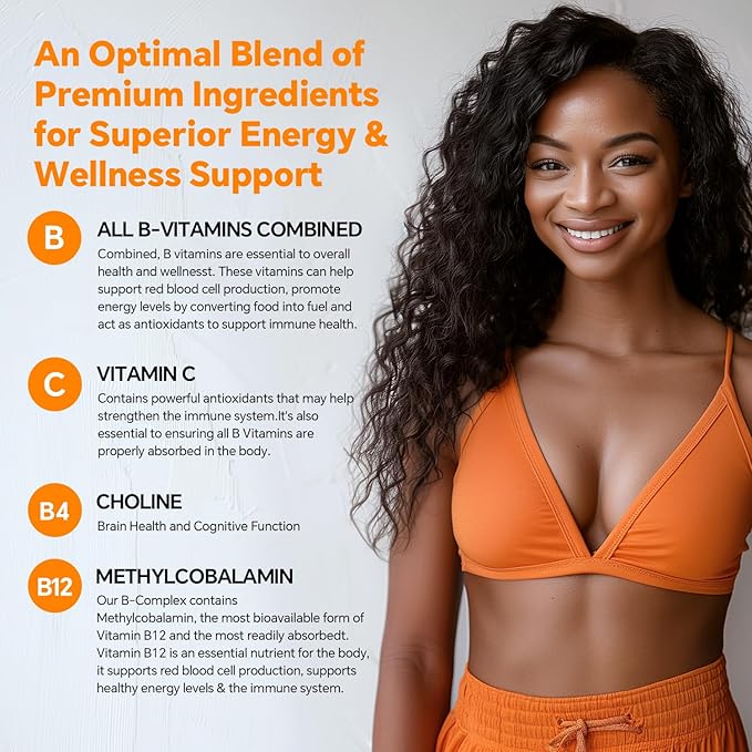 B Complex 50 Gummies Methylated B Complex with Vitamin CCholine &amp Zinc - Active Methylated B-Complex for EnergyMethylated Support - All B Vitamins - B1B2B3B5B6B7B9B12 - Sugar Free120 Co