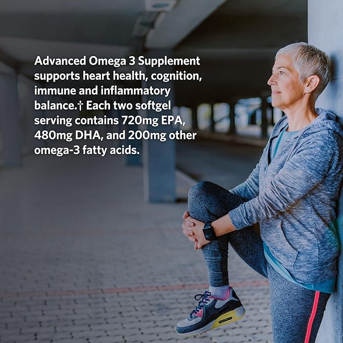 Cooper Complete - Advanced Omega 3 - Fish Oil Supplement Concentrated EPA + DHA Omega-3 Fatty Acids 1400 mg - 30 Day Supply