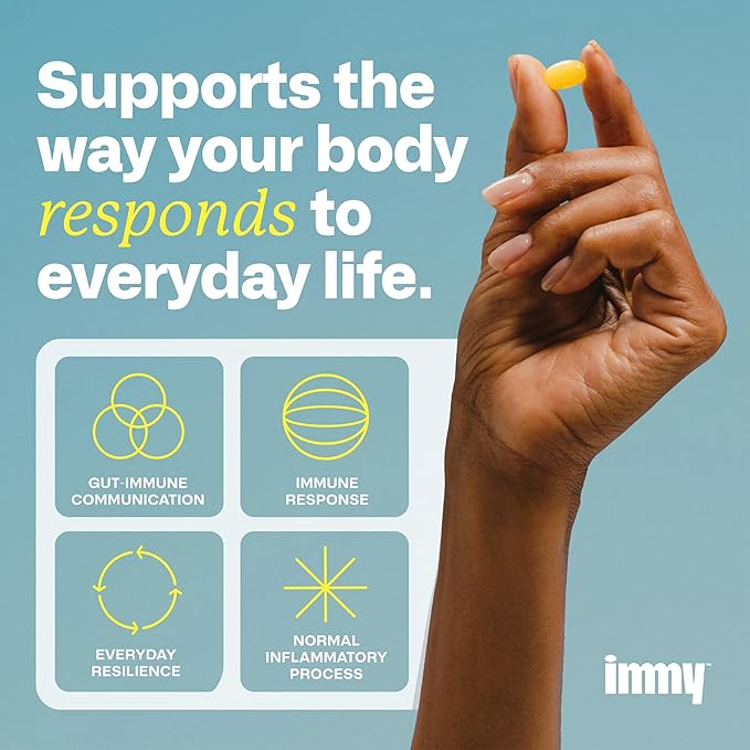 IMMY Immune Supplement for Mood Support and Gut Health 180 ct. - Supports Joint Relief Focus &amp Mood Support Natural Calming Aid