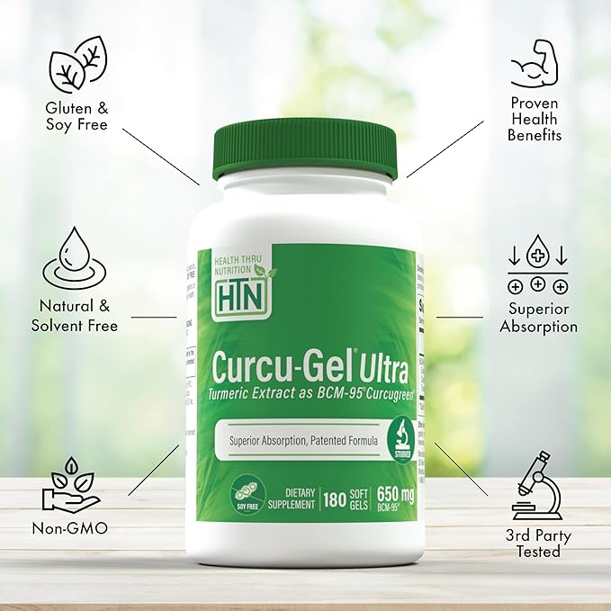 Health Thru Nutrition BCM-95 Curcumin + BosPure Boswellia Super Bundle - 6 Month Supply