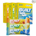 BUILT Bar Sour Puff Protein Bars - Variety Pack - 16g Protein Snack Bars with Collagen - Calorie Conscious &amp Gluten Free - 12 Count